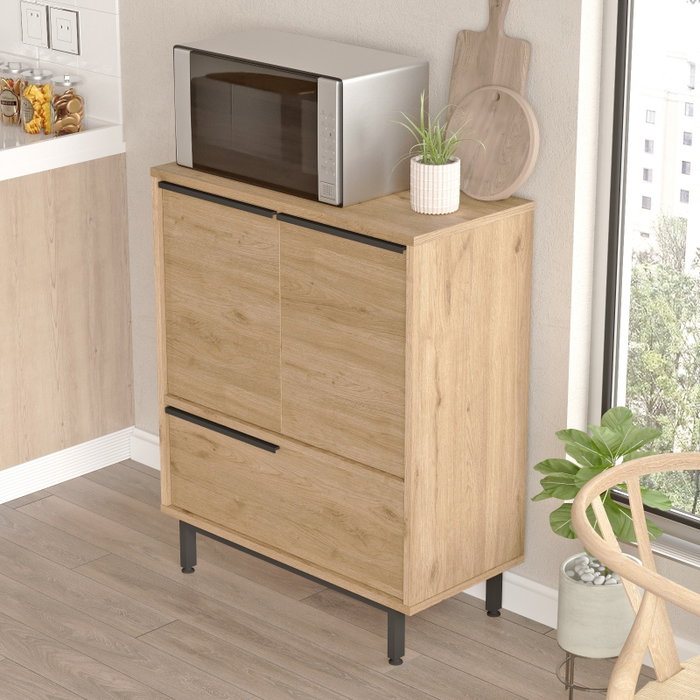 Hanah Home Armario de Cocina On8A-S Nogal